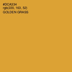#DCA334 - Golden Grass Color Image